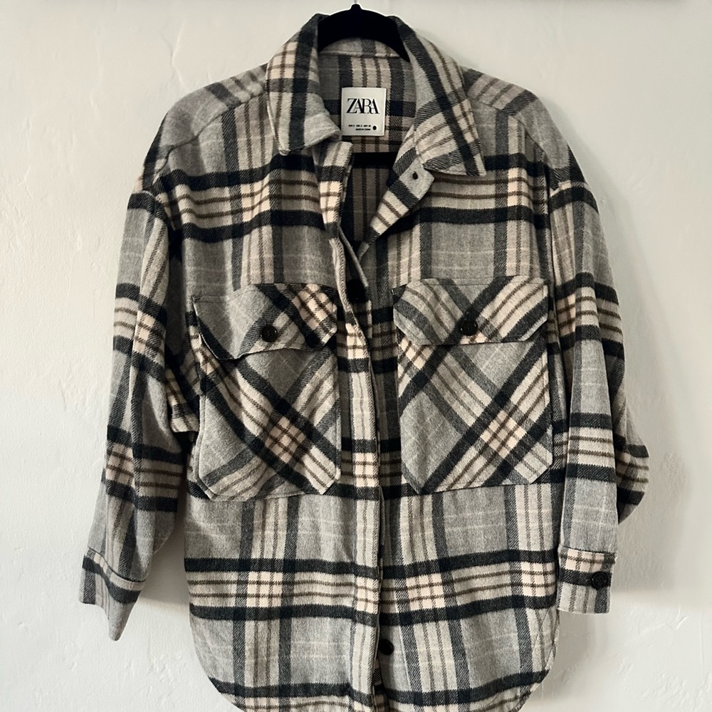 Last Chance Sale - Zara Plaid Shacket